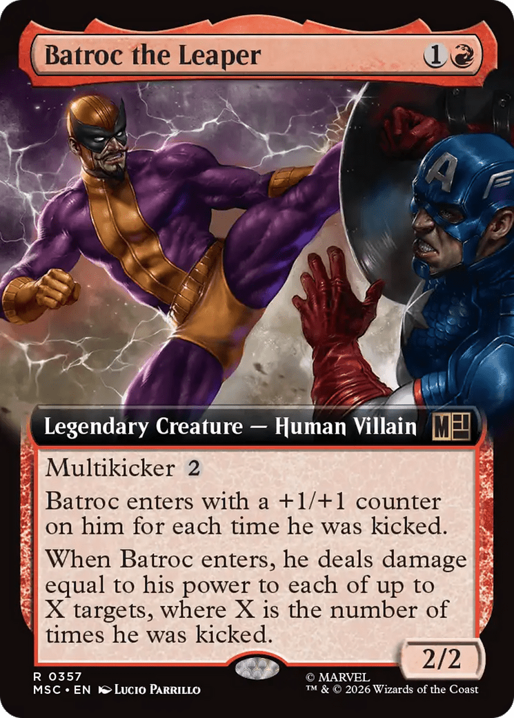 Batroc the Leaper (Extended Art) [Marvel Super Heroes Commander] MTG Single Magic: The Gathering  | Multizone: Comics And Games
