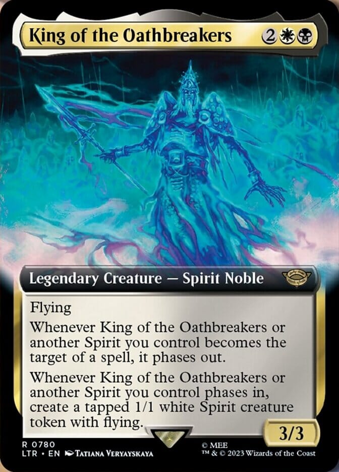 King of the Oathbreakers (Extended Art) (Surge Foil) [The Lord of the Rings: Tales of Middle-Earth] MTG Single Magic: The Gathering  | Multizone: Comics And Games