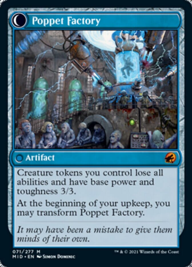 Poppet Stitcher // Poppet Factory [Innistrad: Midnight Hunt] MTG Single Magic: The Gathering  | Multizone: Comics And Games