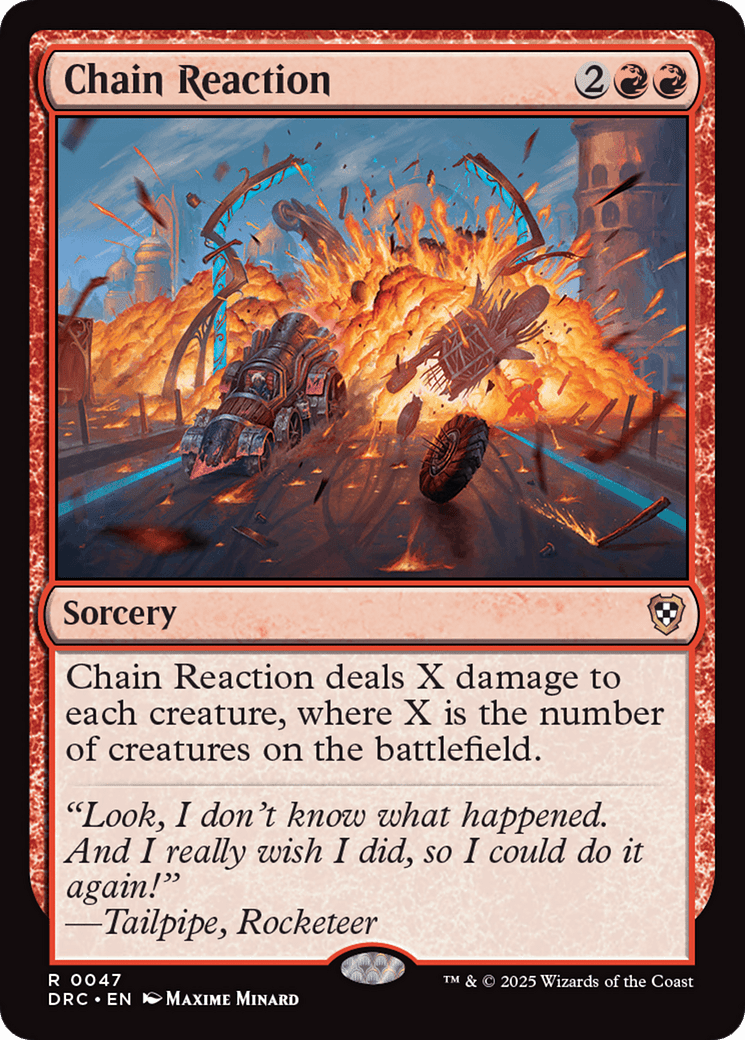 Chain Reaction [Aetherdrift Commander] MTG Single Magic: The Gathering  | Multizone: Comics And Games
