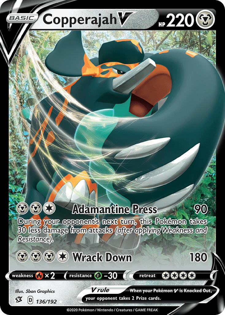 Copperajah V (136/192) [Sword & Shield: Rebel Clash] Pokemon Single Pokémon  | Multizone: Comics And Games