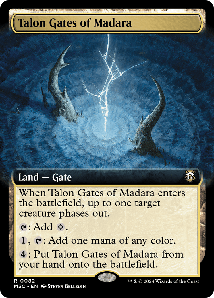 Talon Gates of Madara (Extended Art) (Ripple Foil) [Modern Horizons 3 Commander] MTG Single Magic: The Gathering  | Multizone: Comics And Games