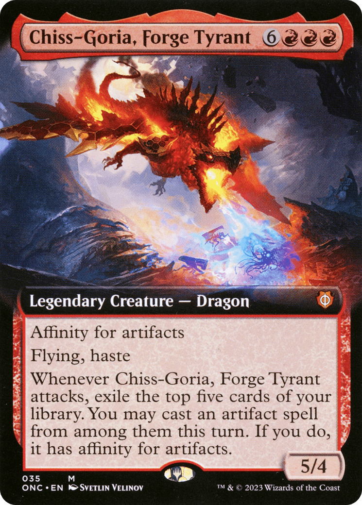 Chiss-Goria, Forge Tyrant (Extended Art) [Phyrexia: All Will Be One Commander] MTG Single Magic: The Gathering  | Multizone: Comics And Games