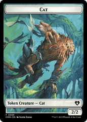 Clue // Cat (0005) Double-Sided Token [Commander Masters Tokens] MTG Single Magic: The Gathering  | Multizone: Comics And Games