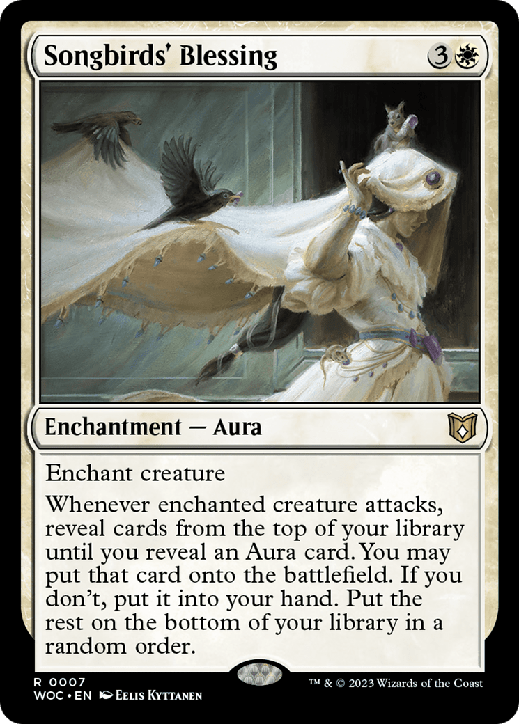Songbirds' Blessing [Wilds of Eldraine Commander] MTG Single Magic: The Gathering  | Multizone: Comics And Games