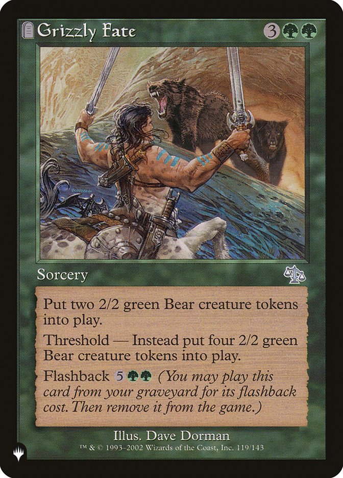 Grizzly Fate [The List] MTG Single Magic: The Gathering  | Multizone: Comics And Games