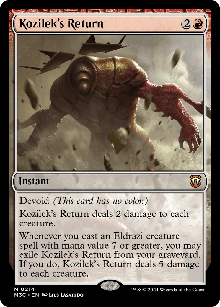 Kozilek's Return (Ripple Foil) [Modern Horizons 3 Commander] MTG Single Magic: The Gathering  | Multizone: Comics And Games