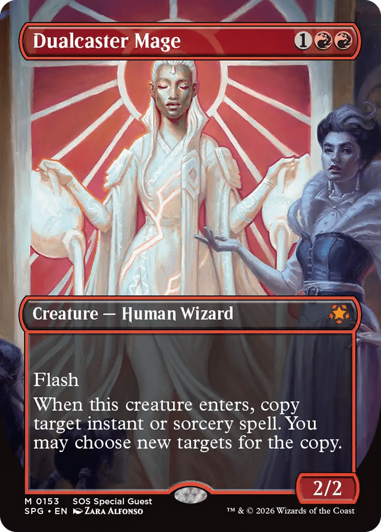 Dualcaster Mage (Borderless) [Secrets of Strixhaven Special Guests] MTG Single Magic: The Gathering  | Multizone: Comics And Games