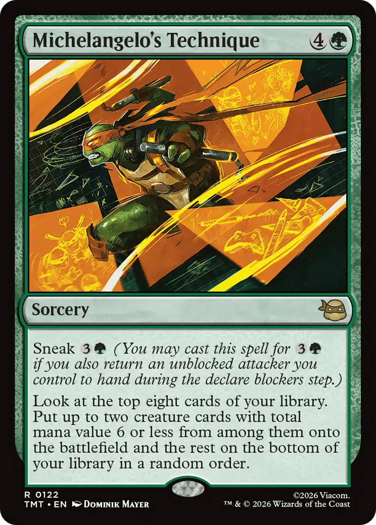 Michelangelo's Technique [Teenage Mutant Ninja Turtles] MTG Single Magic: The Gathering  | Multizone: Comics And Games