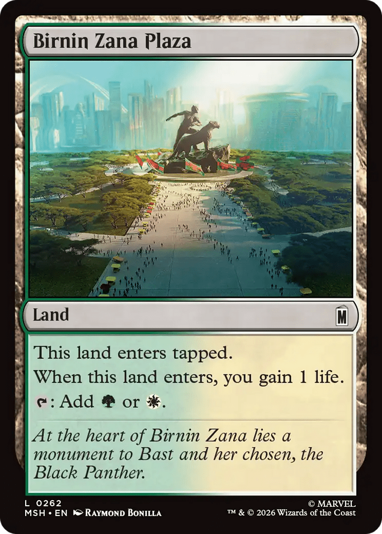 Birnin Zana Plaza [Marvel Super Heroes] MTG Single Magic: The Gathering  | Multizone: Comics And Games