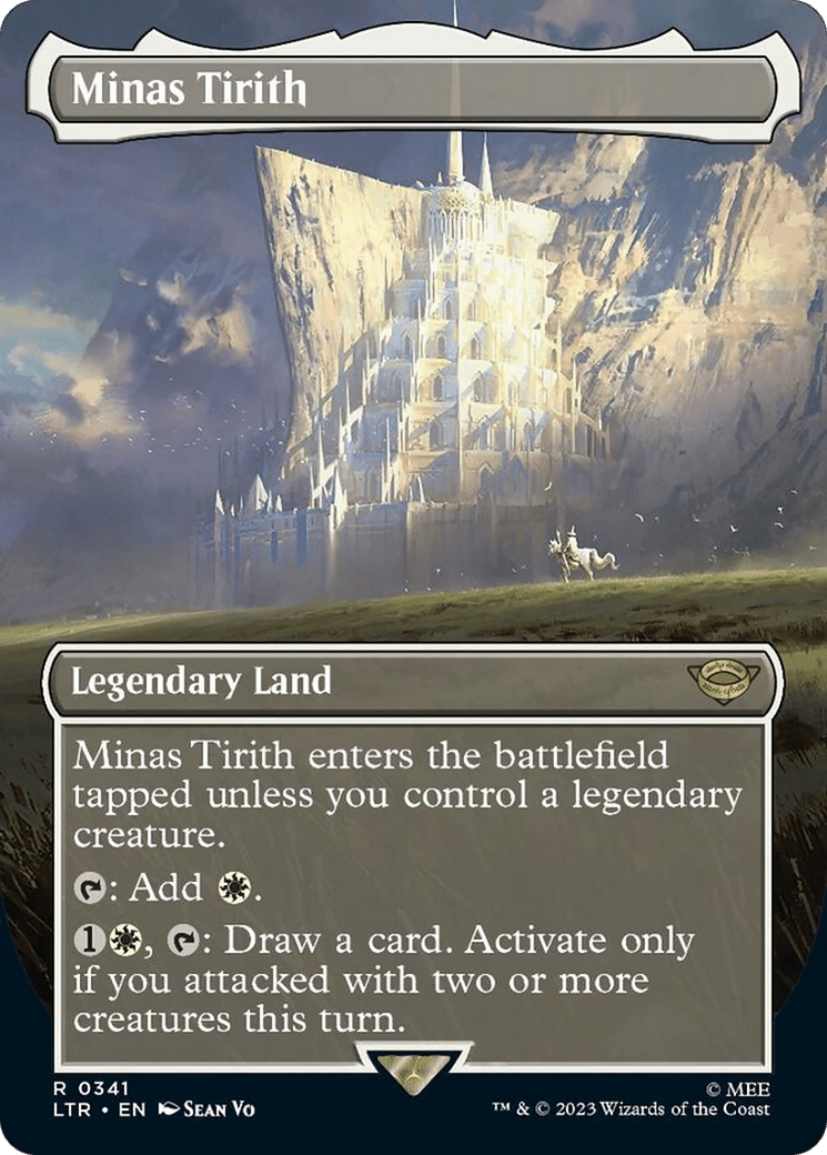 Minas Tirith (Borderless Alternate Art) (341) [The Lord of the Rings: Tales of Middle-Earth] MTG Single Magic: The Gathering  | Multizone: Comics And Games