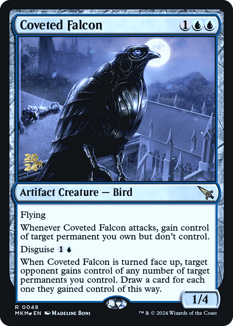 Coveted Falcon [Murders at Karlov Manor Prerelease Promos] MTG Single Magic: The Gathering  | Multizone: Comics And Games