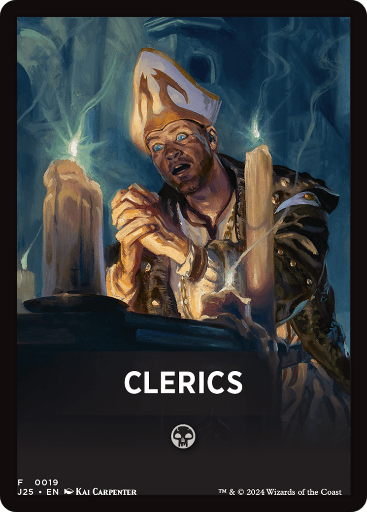 Clerics Theme Card [Foundations Jumpstart Front Cards] MTG Single Magic: The Gathering  | Multizone: Comics And Games