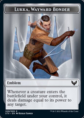 Fractal // Lukka, Wayward Bonder Emblem Double-Sided Token [Strixhaven: School of Mages Tokens] MTG Single Magic: The Gathering  | Multizone: Comics And Games