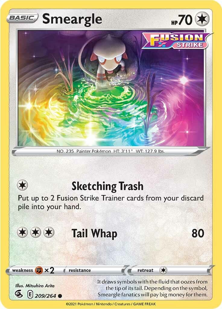 Smeargle (209/264) [Sword & Shield: Fusion Strike] Pokemon Single Pokémon  | Multizone: Comics And Games