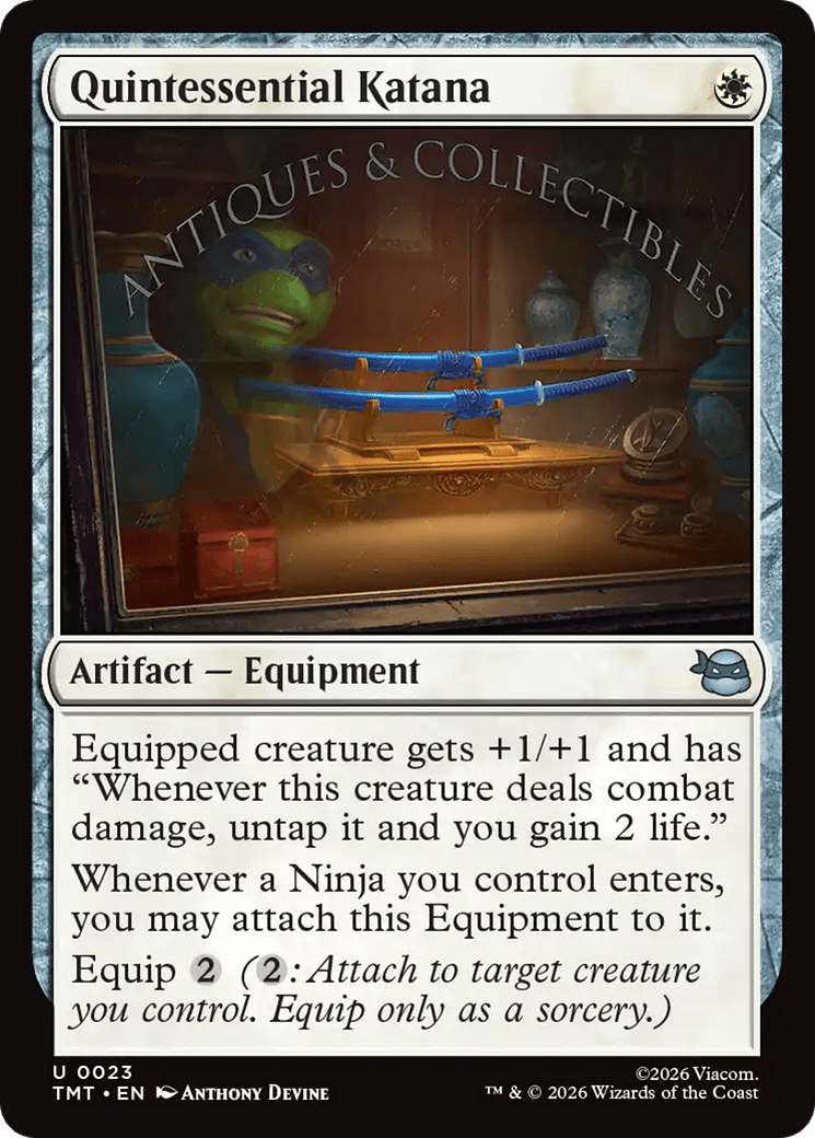 Quintessential Katana [Teenage Mutant Ninja Turtles] MTG Single Magic: The Gathering  | Multizone: Comics And Games