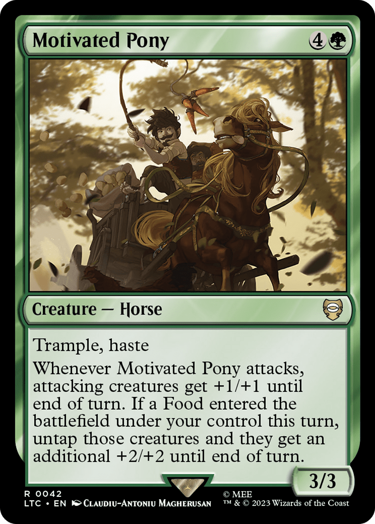 Motivated Pony [The Lord of the Rings: Tales of Middle-Earth Commander] MTG Single Magic: The Gathering  | Multizone: Comics And Games