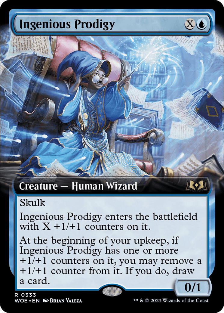 Ingenious Prodigy (Extended Art) [Wilds of Eldraine] MTG Single Magic: The Gathering  | Multizone: Comics And Games