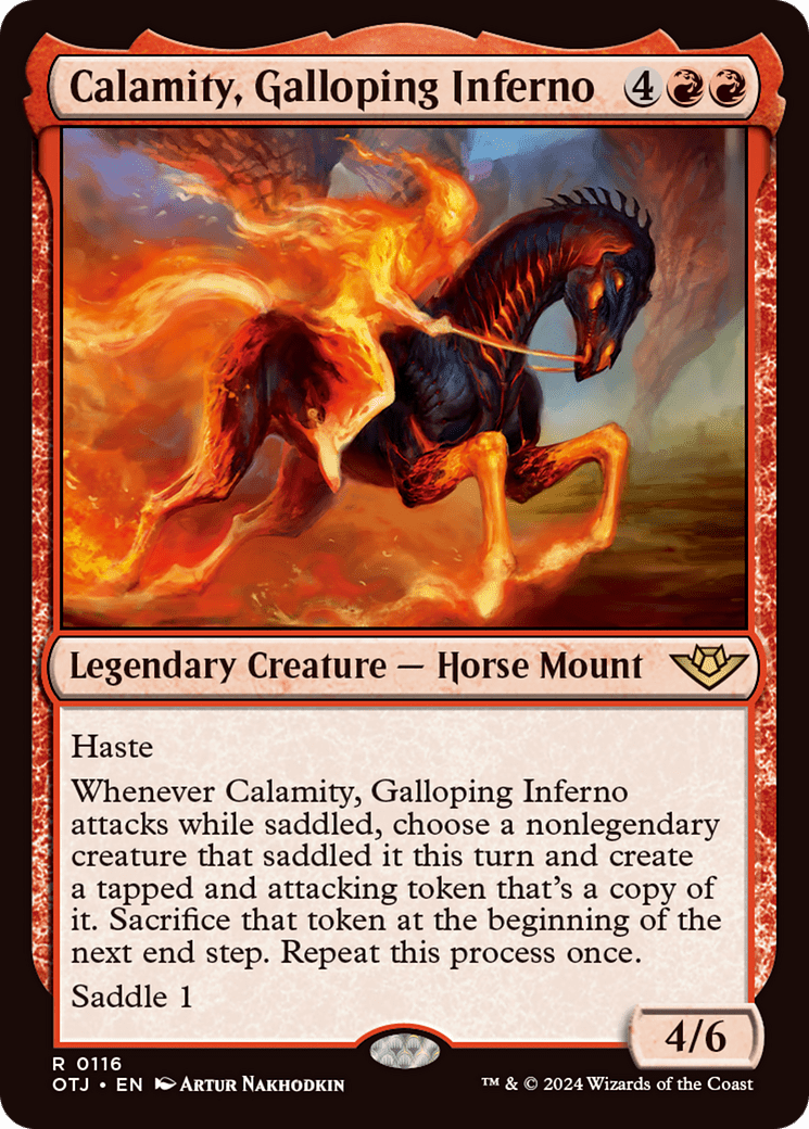 Calamity, Galloping Inferno [Outlaws of Thunder Junction] MTG Single Magic: The Gathering  | Multizone: Comics And Games