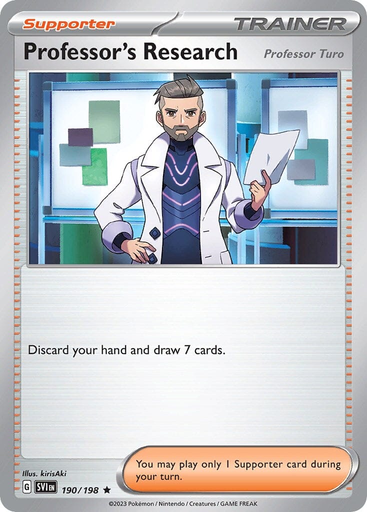 Professor's Research (190/198) (Theme Deck Exclusive) [Scarlet & Violet: Base Set] Pokemon Single Pokémon  | Multizone: Comics And Games