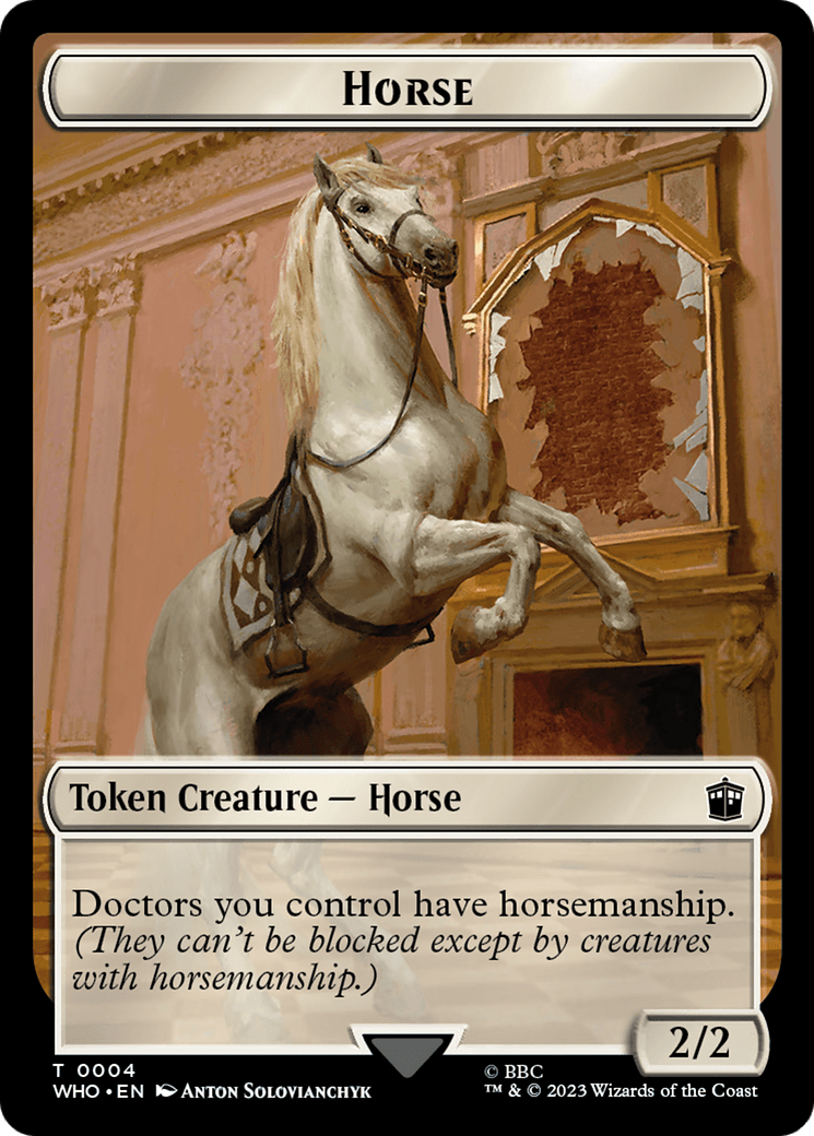 Horse // Treasure (0028) Double-Sided Token [Doctor Who Tokens] MTG Single Magic: The Gathering  | Multizone: Comics And Games