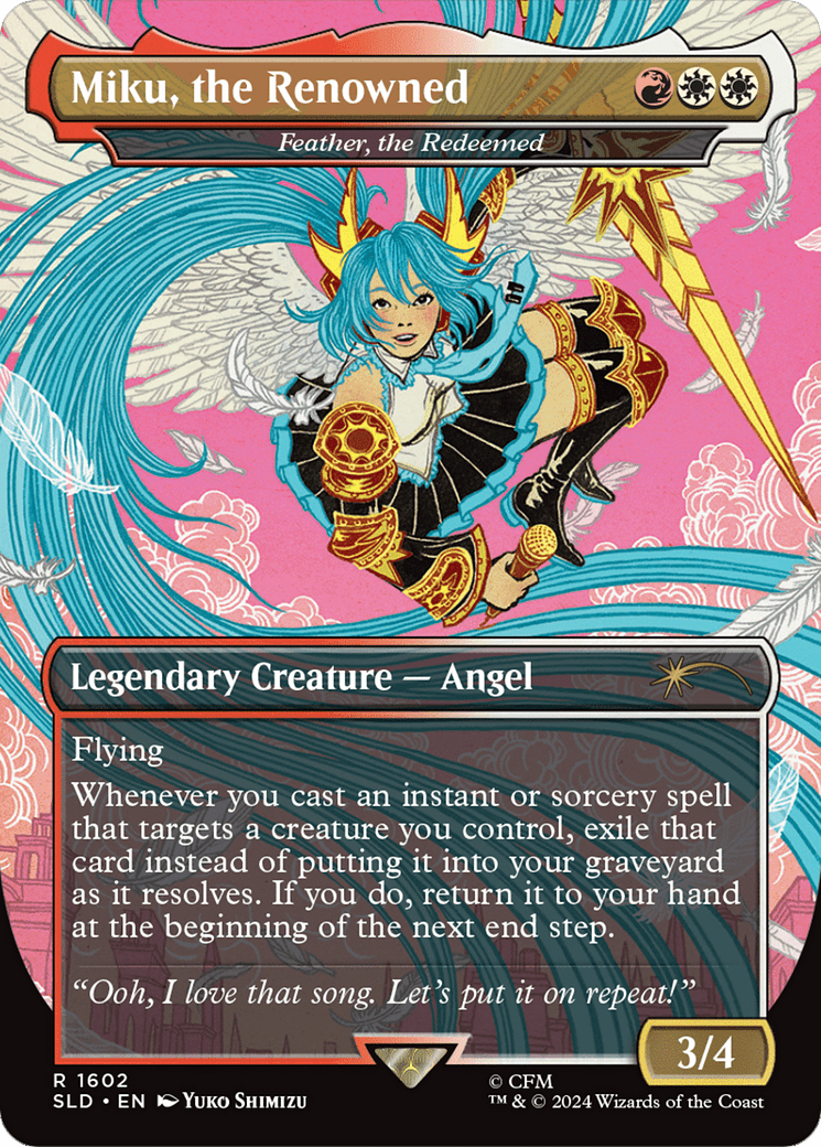 Miku, the Renowned - Feather, the Redeemed [Secret Lair Drop Series] MTG Single Magic: The Gathering  | Multizone: Comics And Games