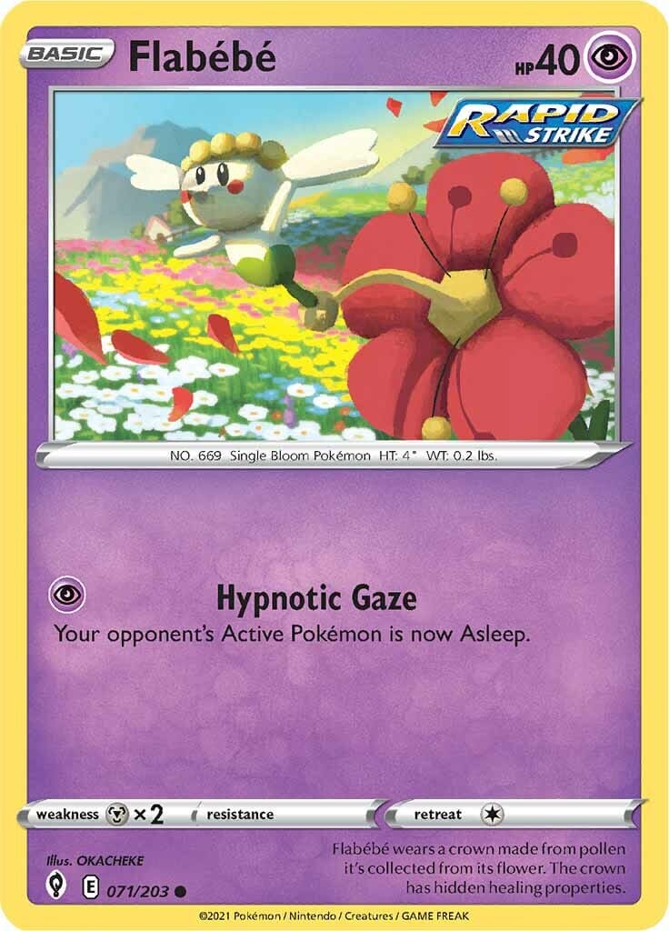 Flabebe (071/203) [Sword & Shield: Evolving Skies] Pokemon Single Pokémon  | Multizone: Comics And Games