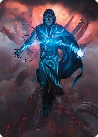 Jace, the Perfected Mind Art Card [Phyrexia: All Will Be One Art Series] MTG Single Magic: The Gathering  | Multizone: Comics And Games