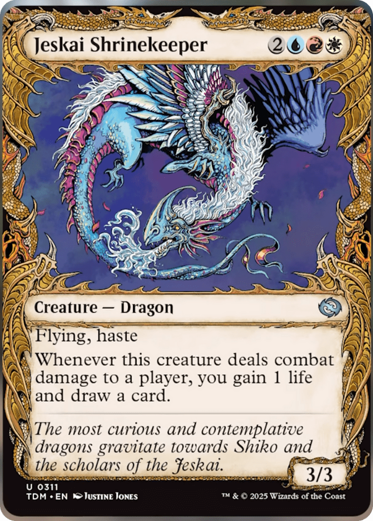 Jeskai Shrinekeeper (Showcase) [Tarkir: Dragonstorm] MTG Single Magic: The Gathering  | Multizone: Comics And Games