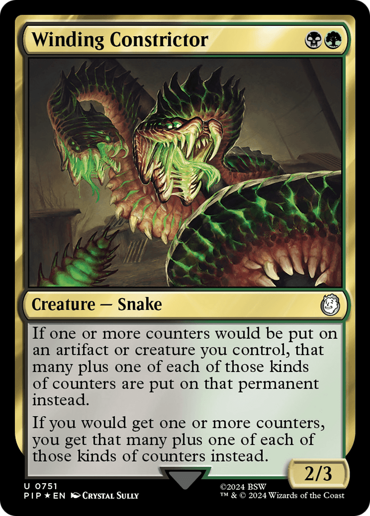 Winding Constrictor (Surge Foil) [Fallout] MTG Single Magic: The Gathering  | Multizone: Comics And Games