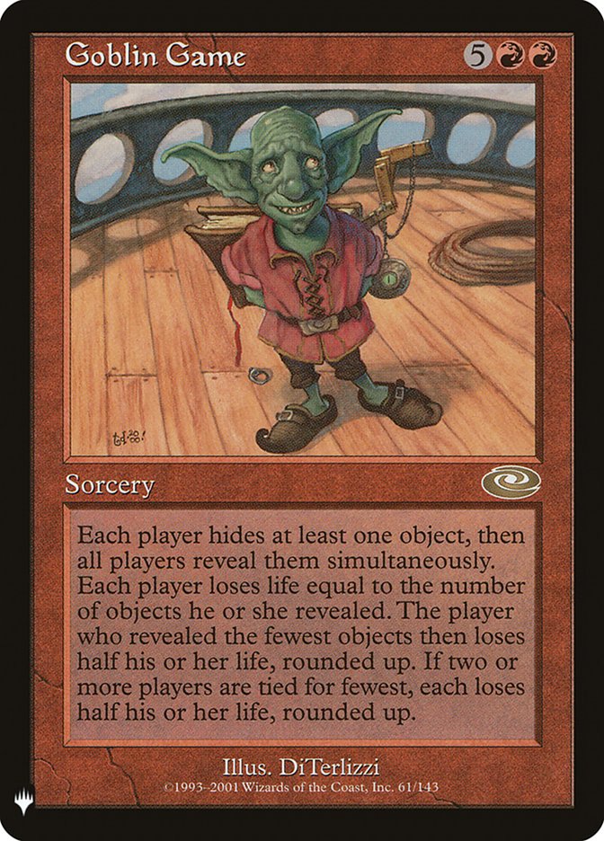 Goblin Game [The List] MTG Single Magic: The Gathering  | Multizone: Comics And Games