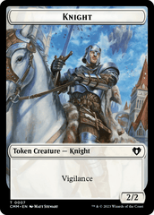 Eldrazi // Knight Double-Sided Token [Commander Masters Tokens] MTG Single Magic: The Gathering  | Multizone: Comics And Games