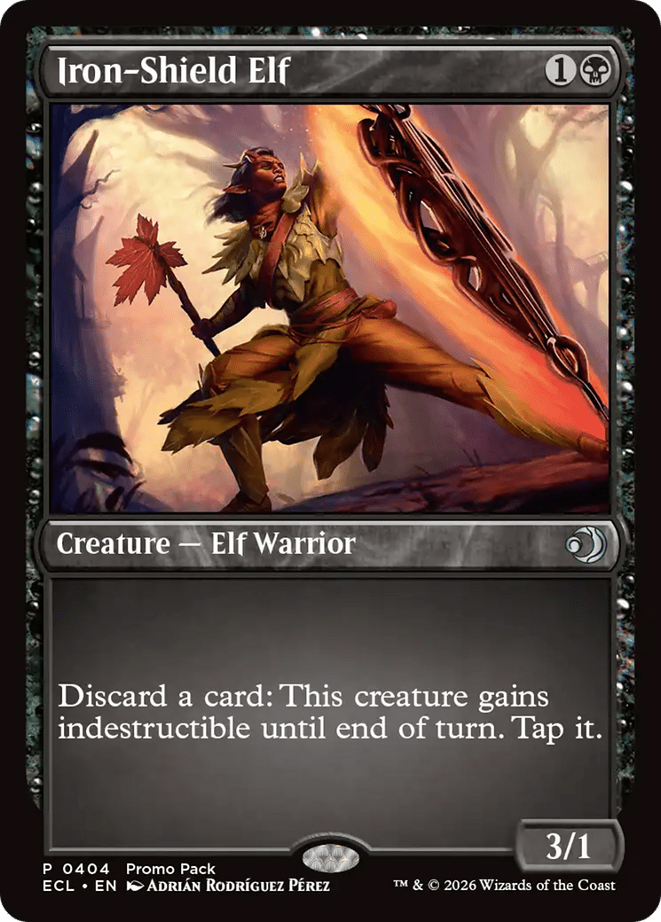 Iron-Shield Elf [Lorwyn Eclipsed Promos] MTG Single Magic: The Gathering  | Multizone: Comics And Games