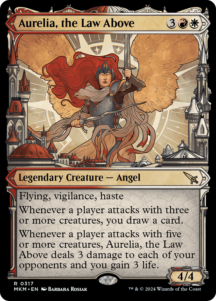 Aurelia, the Law Above (Showcase) (0317) [Murders at Karlov Manor] MTG Single Magic: The Gathering  | Multizone: Comics And Games