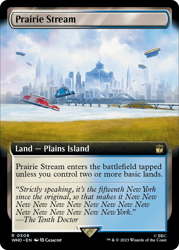 Prairie Stream (Extended Art) [Doctor Who] MTG Single Magic: The Gathering  | Multizone: Comics And Games