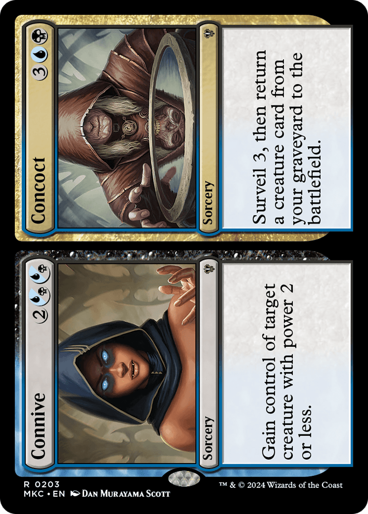 Connive // Concoct [Murders at Karlov Manor Commander] MTG Single Magic: The Gathering  | Multizone: Comics And Games