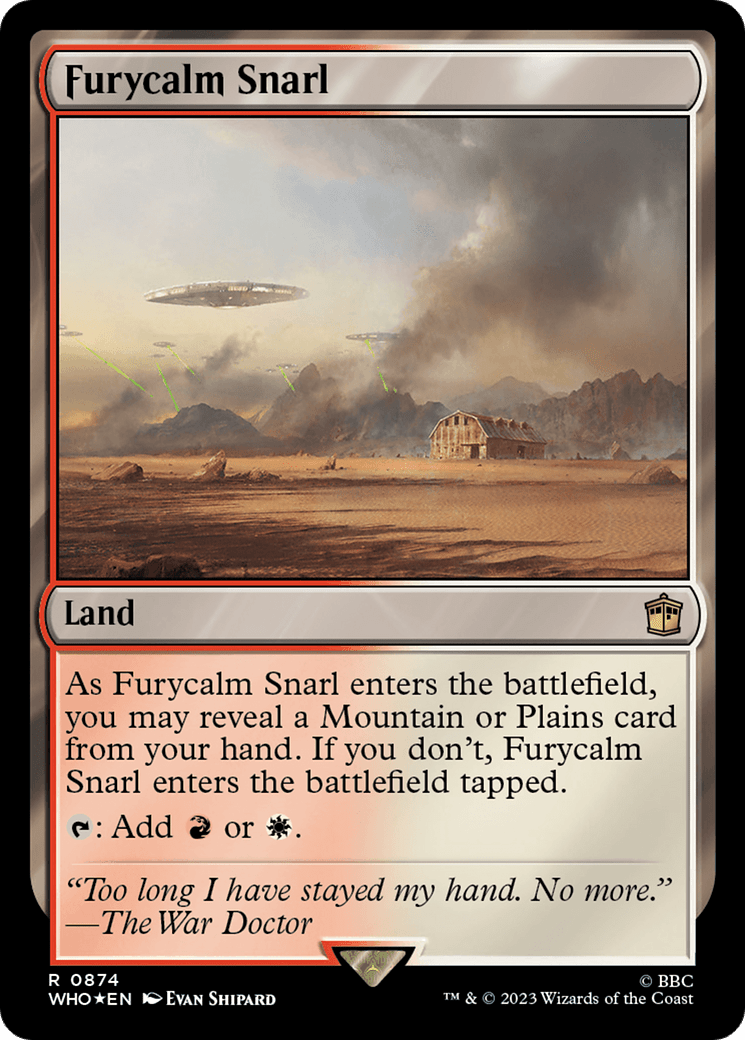 Furycalm Snarl (Surge Foil) [Doctor Who] MTG Single Magic: The Gathering  | Multizone: Comics And Games