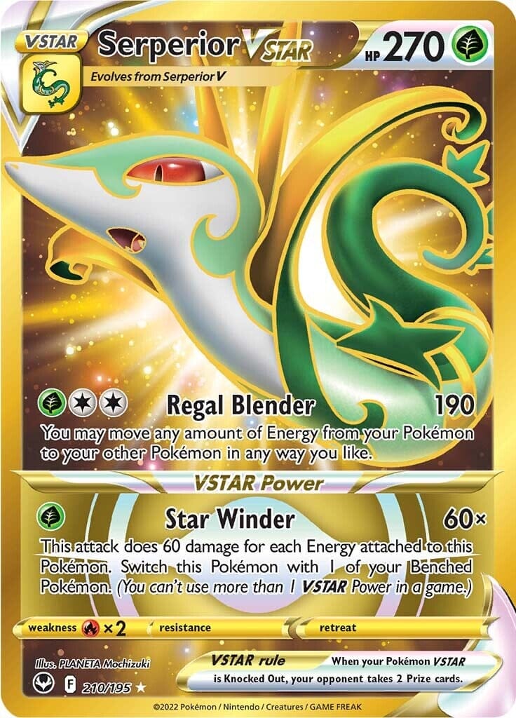 Serperior VSTAR (210/195) [Sword & Shield: Silver Tempest] Pokemon Single Pokémon  | Multizone: Comics And Games