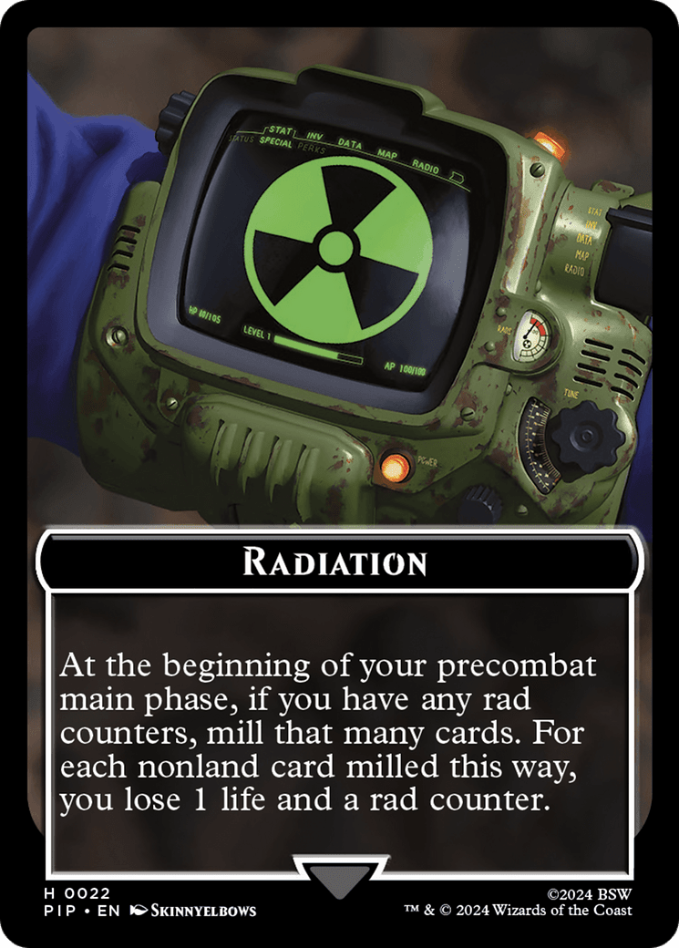 Radiation // Copy Double-Sided Token [Fallout Tokens] MTG Single Magic: The Gathering  | Multizone: Comics And Games
