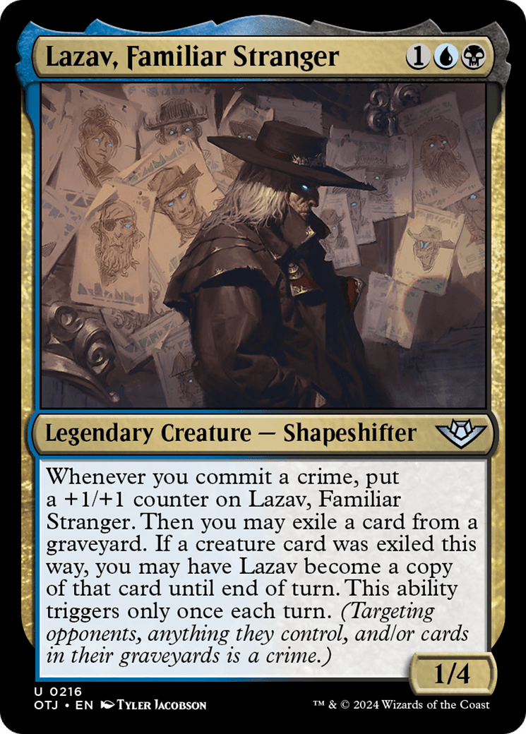 Lazav, Familiar Stranger [Outlaws of Thunder Junction] MTG Single Magic: The Gathering  | Multizone: Comics And Games