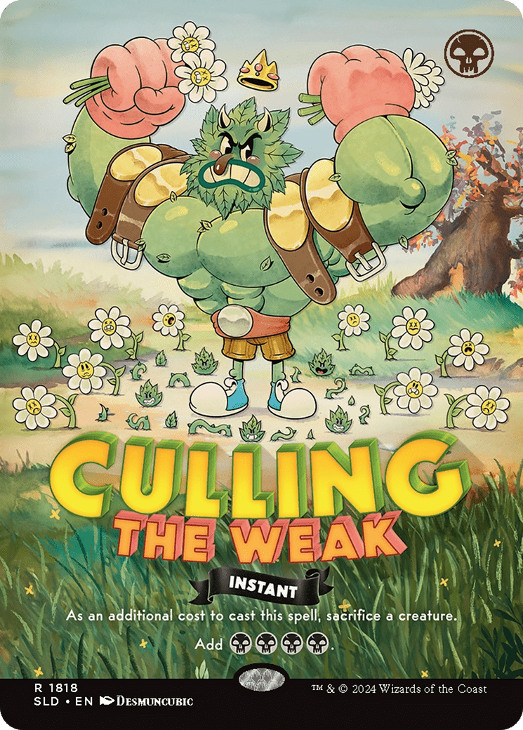 Culling the Weak (Rainbow Foil) [Secret Lair Drop Series] MTG Single Magic: The Gathering  | Multizone: Comics And Games