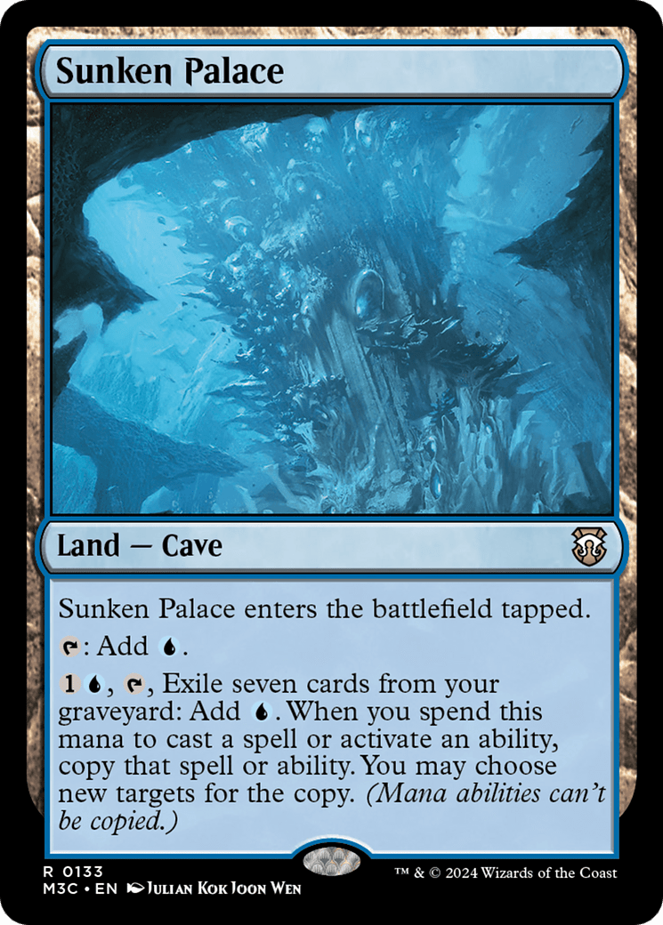 Sunken Palace (Extended Art) (Ripple Foil) [Modern Horizons 3 Commander] MTG Single Magic: The Gathering  | Multizone: Comics And Games