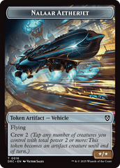 Golem (0013) // Nalaar Aetherjet Double-Sided Token [Aetherdrift Tokens] MTG Single Magic: The Gathering  | Multizone: Comics And Games
