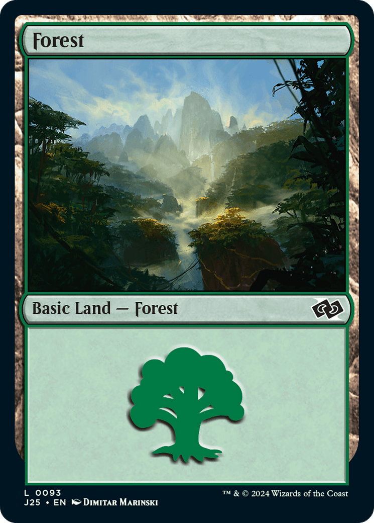 Forest (93) [Foundations Jumpstart] MTG Single Magic: The Gathering  | Multizone: Comics And Games
