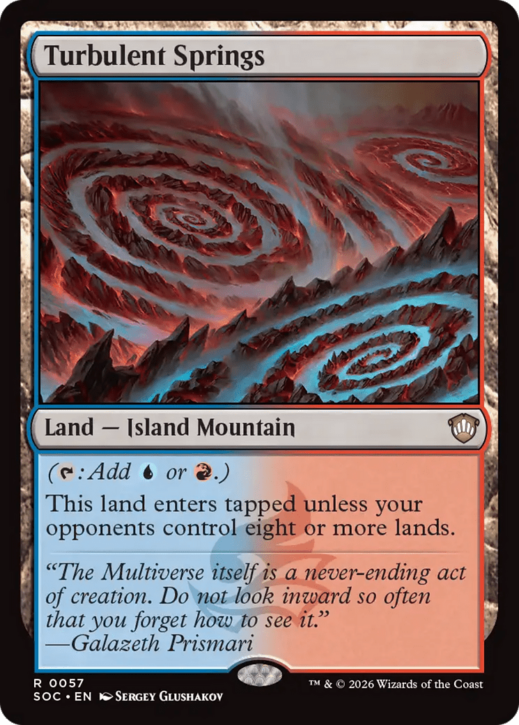 Turbulent Springs [Secrets of Strixhaven Commander] MTG Single Magic: The Gathering  | Multizone: Comics And Games