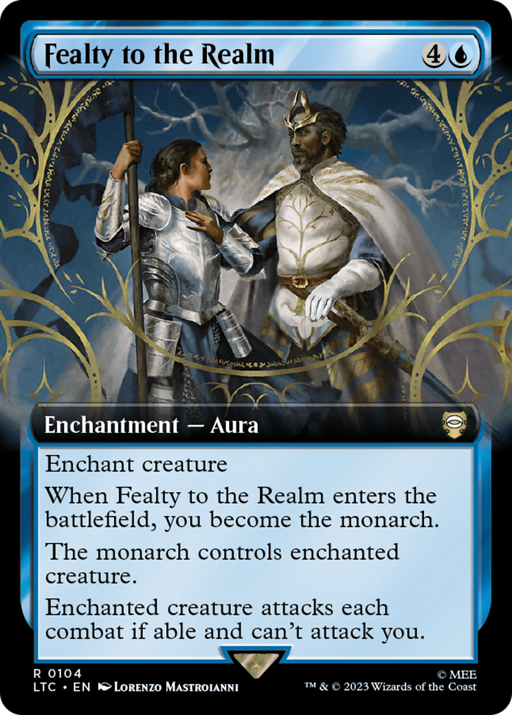 Fealty to the Realm (Extended Art) [The Lord of the Rings: Tales of Middle-Earth Commander] MTG Single Magic: The Gathering  | Multizone: Comics And Games