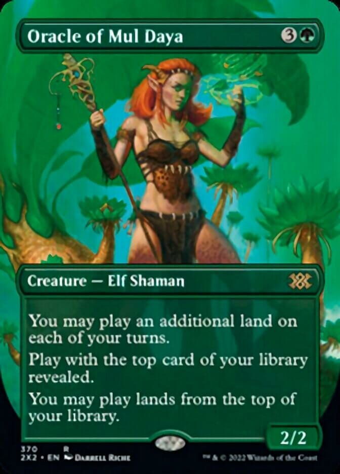 Oracle of Mul Daya (Borderless Alternate Art) [Double Masters 2022] MTG Single Magic: The Gathering  | Multizone: Comics And Games