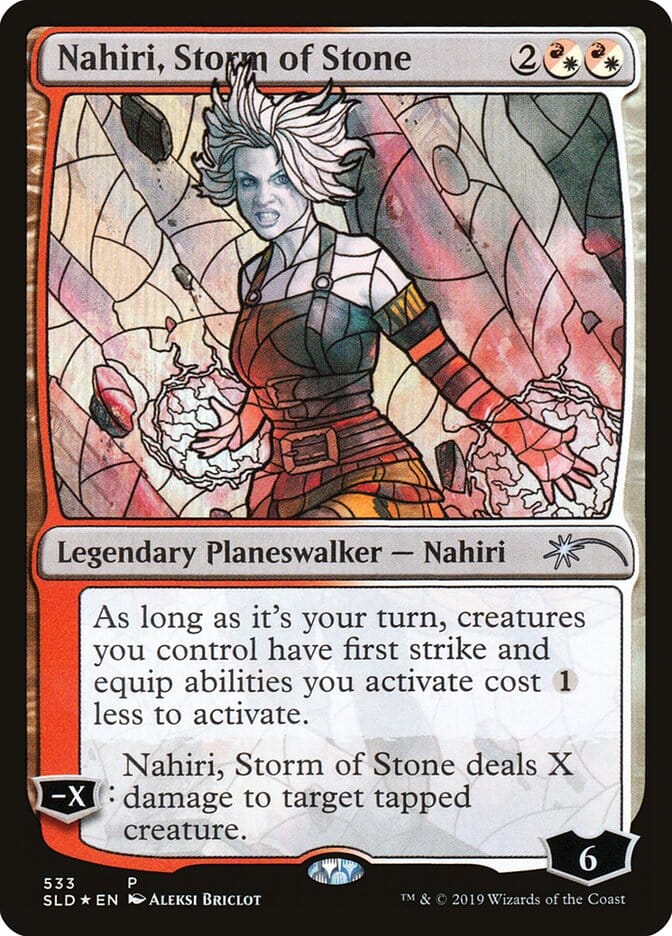 Nahiri, Storm of Stone (Stained Glass) [Secret Lair Drop Promos] MTG Single Magic: The Gathering  | Multizone: Comics And Games