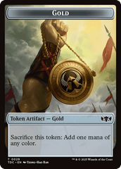 Elemental (0016) // Gold Double-Sided Token [Tarkir: Dragonstorm Commander Tokens] MTG Single Magic: The Gathering  | Multizone: Comics And Games