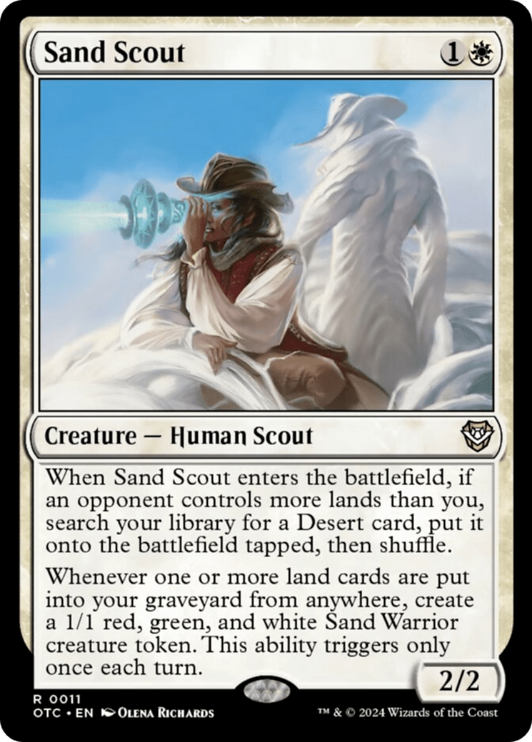 Sand Scout [Outlaws of Thunder Junction Commander] MTG Single Magic: The Gathering  | Multizone: Comics And Games